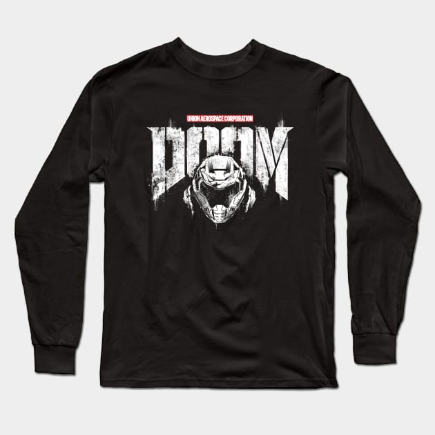 Punisher = Doomguy Long Sleeve T-Shirt by Hulkey